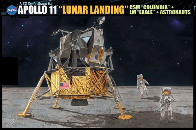 Apollo 11 "Lunar Landing" - CSM "Columbia" + LM "Eagle" + Astronauts -  Models & Hobbies 4 U