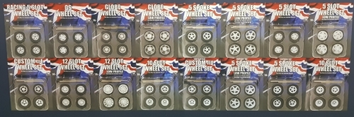 5 Spoke Chrome Wheels w/Tyres & Axles