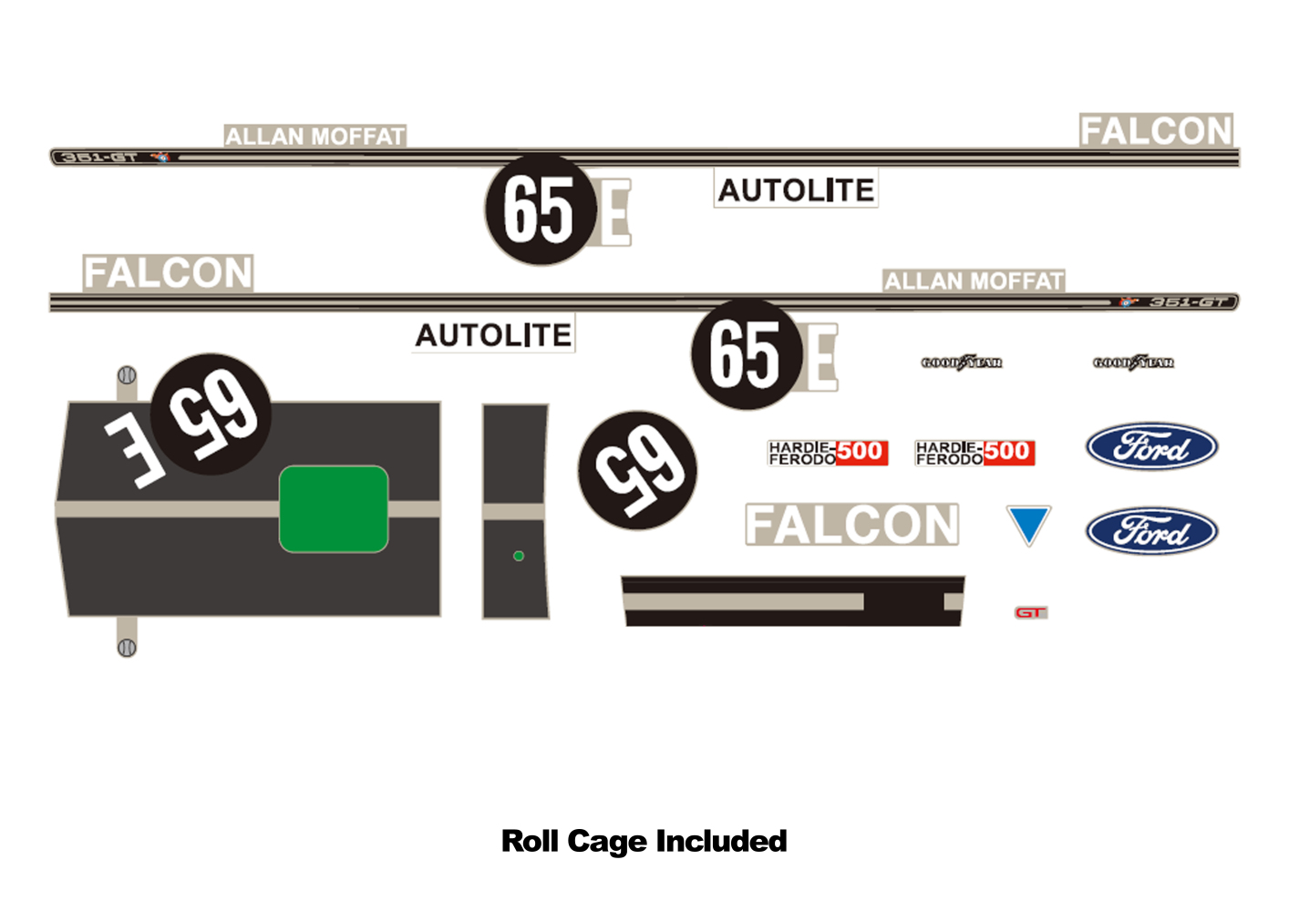 XY Ford Bathurst Decal Kit Accessory