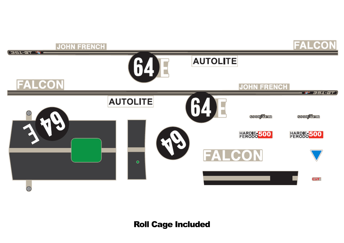 XY Ford Bathurst Decal Kit Accessory