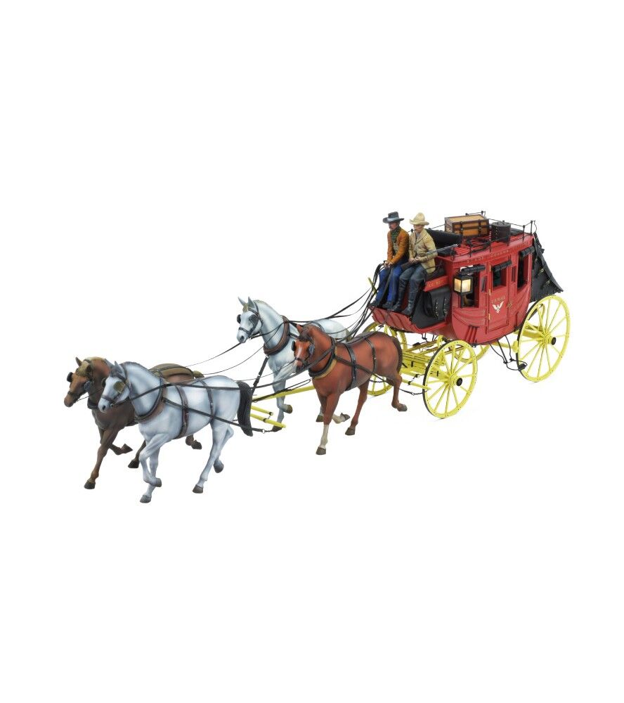 Wild West: Stage Coach 1848 + Fig + Horses
